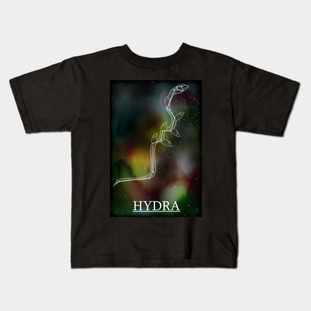 Constellation of the Hydra Kids T-Shirt by Ukiyograph